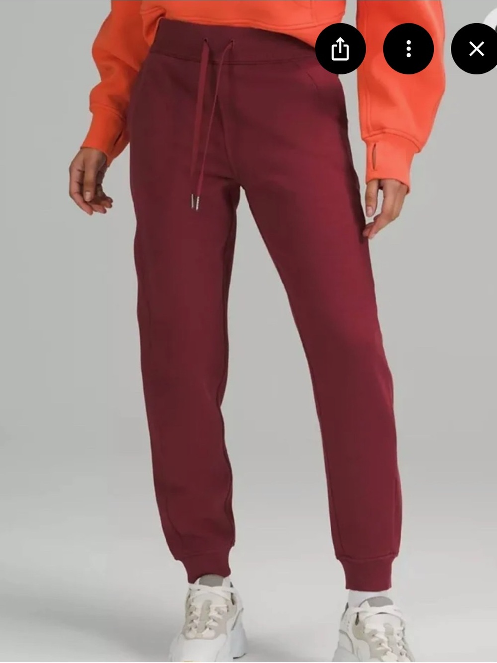 lululemon athletica  Maroon Jogger Sweatpants